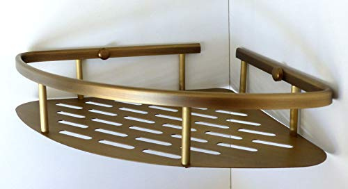 Nero Bad Accessoires Antik Messing gebürstet Bronze Duschkorb Dusche Regal Eckkorb