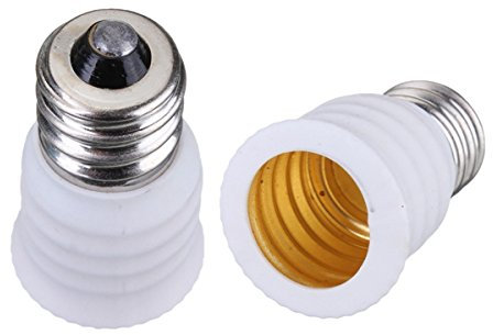 MASUNN E12 À E14 Base Ampoule LED Lampe Porte-Douille Adaptateur Convertisseur-Blanc