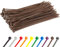 Gocableties - Bridas plastico marrones para cables - 100 Piezas - 200 mm x 4,8 mm - Resistentes a los rayos