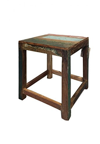 STUFF Loft Hocker Beistelltisch Altholz Shabby-Vintage Color
