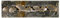 KunstLoft Wanddeko Metall | 100% HANDGEFERTIGT | 108x33x4.5cm | Wandbild Metall 'Herbstboten' | Bäume | Grau Gold | Wandskulptur | Metalldeko Wand Wohnzimmer
