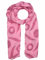Zwillingsherz Seiden-Tuch Damen mit schlichtem Muster - Made in Italy - Eleganter Sommer-schal für Frauen - Hochwertiges Seidentuch/Seidenschal - Halstuch und Chiffon-Stola Dezent Stilvoll rosa