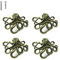 ZILucky Oktopus Schubladenknöpfe, maritimes Strand-/Ozean-Design, Heimdekoration, Schubladengriffe für Kommode, Schrank, Kleiderschrank, Küche, 4 Stück (Bronze)