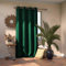 AmeliaHome Blackout Vorhang 140x270 cm dunkelgrün 1 St. Ösenschal Verdunkelungsvorhang Blickdicht Fensterdekoration Dekoschal Dekorvorhang Blackout