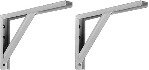 Alberts 800901 Konsole aus U-Profil | wahlweise in verschiedenen Ausführungen | verzinkt | Höhe 175 mm | Tiefe 300 mm | 2er Set