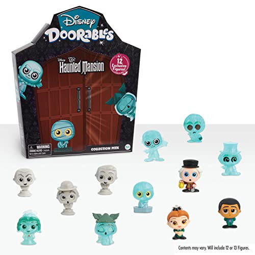 Just Play Disney Doorables The Haunted Mansion Collection Peek enthält 12 Exklusive Minifiguren, Kinderspielzeug ab 5 Jahren, Amazon Exclusive