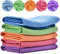 10 Pcs Fischschuppen Lappen YUTOU Wiederverwendbar Nanoscale Streak-free Miracle Cleaning Cloths Multifunktion Mikrofaser für Auto Küche Spiegel Geschirrtücher Bad(5 Farben)