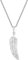 The Jewellery Stockroom Sterling Silver Feather Necklace - 20 Inches