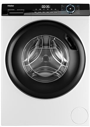 Haier I Pro Series 3 HW80-B14939 Freestanding Washing Machine, 8kg Load, 1400RPM, White [Energy Class A]