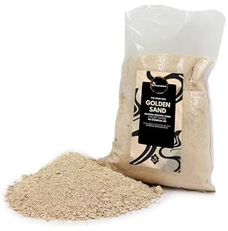 Samsara Arena de sílice dorada para inciensos, resistente al calor de los carbones, arena natural granulada para portaincienso 0,1-0,4 mm (500 g)