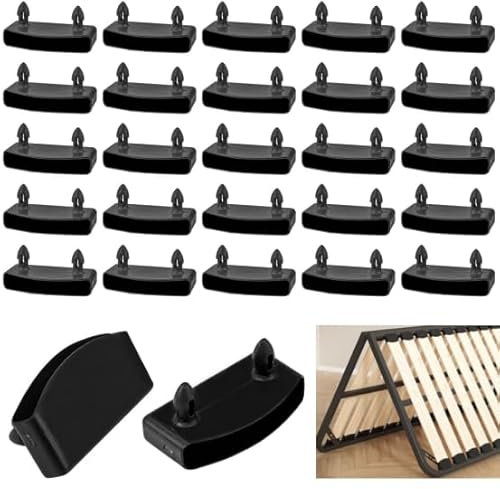 30 Stück Lattenrost Kappen 55mm Lattenrost Ersatzteile Gummi Lattenrost Halter Verbindungszubehör für Rollrost Lattenrost Ersatzteile Halterung Universal Lattenrost Ersatzteile Kappen Schwarz