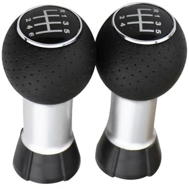 Cakievro 5 6-Gang-Schaltknauf für Audi A3 2000–2003 A4 S4 B6 B7 Passat B5 B6 B7 CC 3C Golf 4 Manueller 10 mm Hebel Schaltknauf (5 Gänge)