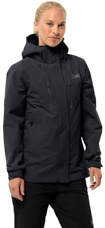 Jack Wolfskin Damen Jasper 2l Jkt W, Schwarz, M EU