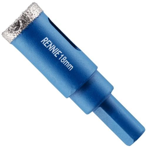 18mm Diamond Hole Saw Drill Bit With Tri Shank For Porcelain Tiles Ceramic Slate Stone Granite Marble Glass. Diamond Core Holesaw/Hole Cutter