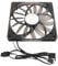 140Mm RGB Fan, Pc Fans RGB 140Mm PWM ARGB Fan Thin 140Mm Case Fan 15mm MFDB Dynamic Pressure Bearing PWM Temperature Control Support 5V ARGB Motherboard Sync Fan Speed (Black)