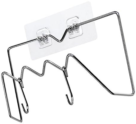 Mikinona 1 Pc Étagère de rangement support de rangement mural étagère murale étagères de rangement etagere rangement couvercle poele support de planche à découper support mural Silver