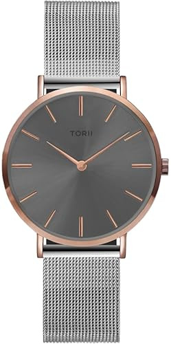 TORII Damenarmbanduhr R34SS.AR in klassischem Silber-Look.