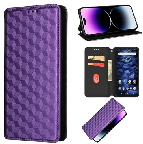 Compatible con TCL 20 Pro 5G Custodia,Compatibile con TCL 20 Pro 5G T810H Flip Chiusura magnetica Protezione Portafoglio Cover Purple