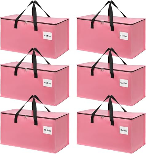 Raddile Moving Boxes Large Strong Storage Bags with Zips, 88L Heavy Duty Moving Bags, Collapsible Storage Bags for Clothes, Duvets, Bedding, Packing Boxes for Moving House