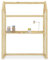 IDIMEX Kinderschreibtisch Tina in Hausform, Natur - höhenverstellbarer Schreibtisch für Kinderzimmer, mitwachsend und individuell anpassbar, aus Kiefer Massivholz