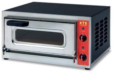 Four à Pizza Électrique Professionnel - 1 Pizza Ø40 cm - 500°C - Pierre Réfractaire - Thermostat Réglable - Cuisson Rapide & Uniforme - Idéal Pizzeria, Restaurant, Snack. Fabriqué en ITALIE.