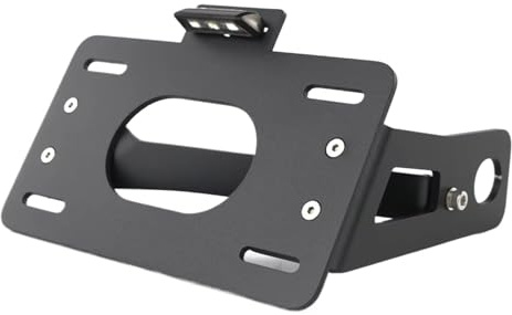 XDETGOK Kennzeichenhalter Kompatibel Mit Für Vulcan 650 S 2015–2024 Für Vulcan 650 S Cafe 2017–2019. Seitlicher Kennzeichenhalter Für Das Motorrad Für Eliminator-Kit