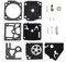 Kit de reparación de carburador for motosierra HUSQVARNA 340, 345, 346, 350, 351 y 353. Accesorios de repuesto for cortacésped. Herramientas eléctricas.