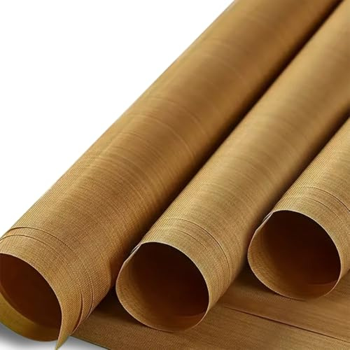 3 Rollo de Lámina de Teflón de PTFE, Lámina de Hornear Reutilizable | 40 x 50 cm, Resistente al Aceite y a las Manchas, Antiadherente y Reutilizable, para Hornear, Cocinar, Planchar Impresión