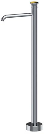 Modern Bath Shower Mixer Tap Floor Standing Hot and Cold Single Handle Floor Mount Grey Made in China Beauty Comes