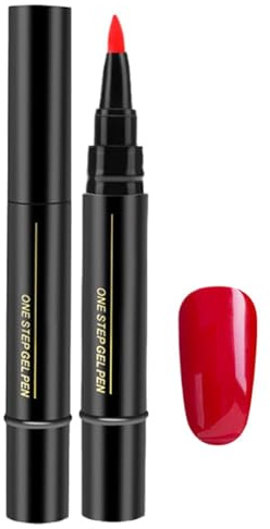 Lápiz Esmalte Uñas - Rotuladores para Pintar Uñas - Bolígrafos De Esmalte para Manicura, Pintauñas De Lápiz, 12 Colores, Utilizar con Lámpara UV(No incluido), para Casa Salón Principiantes