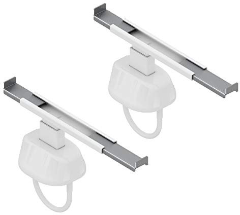 MB Mensola per termosifoni tubolare. Sistema Anti Sgancio avanzato per massima sicurezza. Si adatta a radiatori tubolari con collettori da 45mm a 60mm di diametro- 2 pezzi
