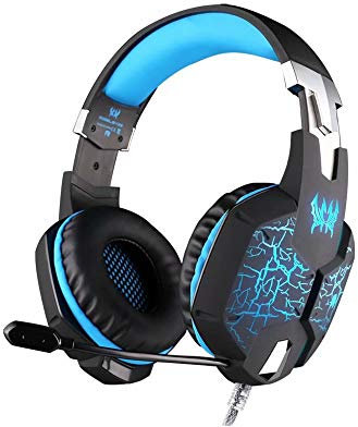 CSZH Fonction de Vibration Casque de Jeu Professionnel Écouteurs de Jeu avec Micro Lumière de Respiration Basse stéréo LED pour PC Gamer