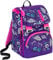 Seven S.P.A. Zaino Scuola, Keys, Viola, Estensibile, 28 Lt, Elementari e Medie, Inserti Rifrangenti, Taglia Unica