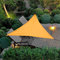 Uni-Wert Sonnensegel Dreieckig 4 x 4 x 4 m Orange PES Polyester UV-Schutz Wasserdicht Sun Segel Sonnenschutz Garten Balkon Terrasse Im Freien