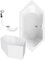 Calmwaters® Sechseck Badewanne Komplettset 190x90 cm mit Wannenträger & Ablaufgarnitur, Acrylwanne Exclusive, Duo-Badewanne für 2, Badewannen-Komplett-Set, 6-Eck-Wanne 190 x 90, Weiß