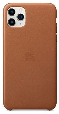 Apple Leather Case (for iPhone 11 Pro Max) - Saddle Brown - 6.46 inches