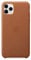Apple Leather Case (for iPhone 11 Pro Max) - Saddle Brown - 6.46 inches