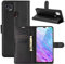Fertuo Hülle für ZTE Blade 10 Smart, Handyhülle Leder Flip Case Tasche mit Standfunktion, Kartenfach, Magnetschnalle, Silikon Bumper Schutzhülle Cover für ZTE Blade 10 Smart 2020, Schwarz