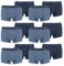 PUMA 12 er Pack Short Boxer Boxershorts Men Pant Unterwäsche kurz 100000884, Farbe:007 - Denim, Bekleidungsgröße:S