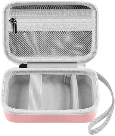 Leayjeen Digital Cameras Case Compatible for Kodak Printomatic Digital Instant Print Camera/PROGRACE/GKTZ/vatenick/Step Instant Printer Hard Organizer/Sony DSCW830/Sevenat (case only) Pink