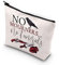 WCGXKO Bücherwurm Geschenk Bücherwurm Reißverschluss Make-up-Tasche für Buch-Nerds, No Mourners
