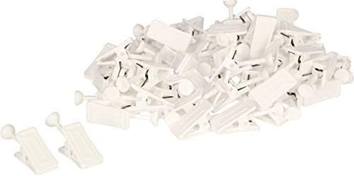 KOTARBAU® Gardinen-Clips für Deckenschienen für Gardinen Vorhänge Satz 100 Stück Gardinengleiter