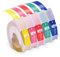 Compatible with Dymo Omega Label Tape Replacement 9mm Embossing Tape 3D Vinyl Labels 3D Labels Pink Yellow Red Lake Green Blue for Dymo Junior Omega Home Label Maker 5-Pack