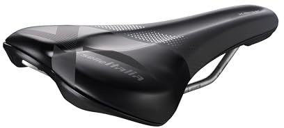 Selle Italia X-Bow TI 316 - Off-Road Fahrradsattel, Mountainbikesattel, eMtb, Off-Road Bike, Stoßdämpfer, Stahl-Kohlenstoff-Gestell