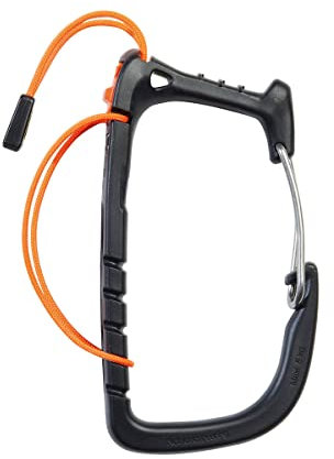 PETZL Caritool Evo Universal-Eisschraubenhalter zum übersichtlichen Sortieren der Ausrüstung, Farbe: Schwarz, P043AA00