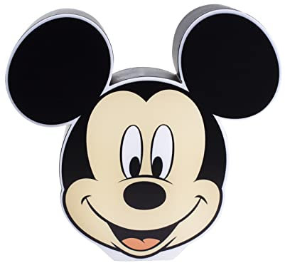 MICKEY MOUSE Nachtlicht - Offiziell lizenziertes Disney Schlafzimmer-Dekor & Schreibtischlampe, Geschenk für Disney-Fans