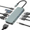 10 IN 1 USB-C Docking Station,USB Typ C to 4K 30Hz HDMI 1080P VGA, 100W PD, USB 2.0+USB3.0, SD/TF-Lesegerät, 3.5-mm-Audio für HP/MacBook/Dell/Lenovo-Laptops
