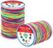 Filo Elastico per Braccialetti Resistente 1.0mm Colorato Arcobaleno Corda,Fili Perline Nylon Multicolore per Collane,Cordoncino Artigianale fai-da-te,Gioielli,100 Metri