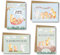 Ninky® 4 Glückwunschkarte Geburt Karte Geburt Mädchen und Junge als Klappkarte mit Umschlag - Baby Karte Geburt Baby Tiere | 4er Set Grußkarten Babykarten als Geschenk zur Geburt