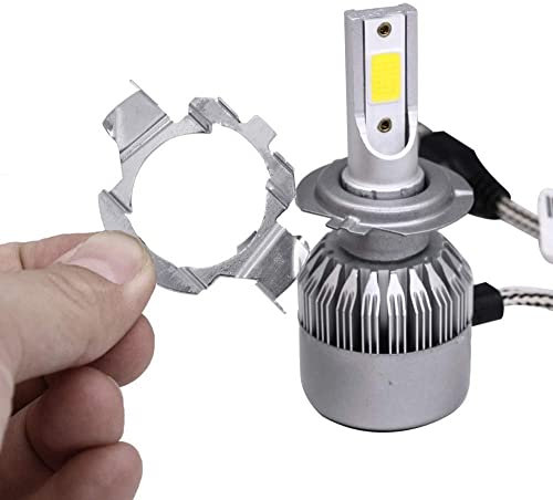 H7 LED Scheinwerferadapter 2 Stück Auto LED H7 Scheinwerfer Adapter Scheinwerfer Holder Basis Kunststoff Deck Ersatz für B Klasse ML Klasse Chery G5 SAAB D5 X55 X25 X65